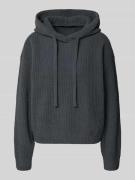 Vero Moda Regular Fit Strickpullover mit Kapuze Modell 'NEAT' in Anthr...