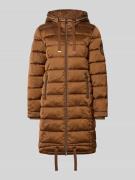 monari Steppmantel mit Kapuze in Cognac, Größe 34