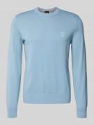 BOSS Orange Regular Fit Strickpullover aus Baumwoll-Kaschmir-Mix Model...