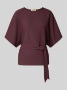 MOS MOSH Blusenshirt mit Bindegürtel Modell 'Rikala Miley' in Bordeaux...
