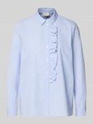 Milano Italy Hemdbluse mit Knopfleiste in Hellblau, Größe 36
