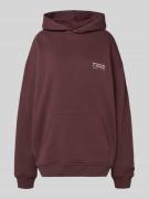 Karo Kauer Oversized Hoodie mit Känguru-Tasche Modell 'Plum' in Pflaum...