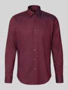 BOSS Regular Fit Businesshemd aus Baumwoll-Mix Modell 'JOE' in Bordeau...