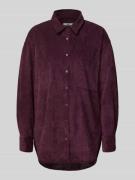 0039 Italy Hemdbluse mit Knopfleiste Modell 'BETTY' in Bordeaux, Größe...