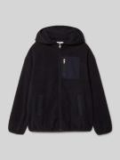 CHAMPION Sweatjacke mit Kapuze und Eingrifftaschen in Black, Größe 164