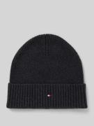 Tommy Hilfiger Beanie aus Baumwoll-Kaschmir-Mix in Anthrazit, Größe 1