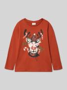 s.Oliver RED LABEL Regular Fit Langarmshirt aus reiner Baumwolle in Te...