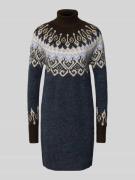 FREE/QUENT Strickkleid mit Rollkragen Modell 'Merla' in Dunkelbraun, G...