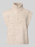 FREE/QUENT Strickpullover mit Stehkragen Modell 'Grsnemes' in Beige, G...