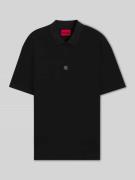 HUGO Relaxed Fit Poloshirt aus Viskose-Mix Modell 'DALLOVO' in Black, ...