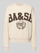 Bash Sweatshirt mit Label-Print Modell 'FENJA' in Beige, Größe M
