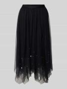 Apricot Midirock mit elastischem Bund in Black, Größe L