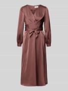 Neo Noir Midikleid mit V-Ausschnitt Modell 'RIMINI' in Altrosa, Größe ...