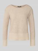 Betty Barclay Strickpullover mit gerippten Abschlüssen in Taupe, Größe...