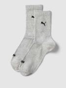 PUMA Socken mit Label-Details im 2er-Pack in Silber Melange, Größe 35-...