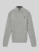 Polo Ralph Lauren Teens Strickpullover mit Stehkragen und Reißverschlu...
