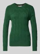 Tommy Hilfiger Regular Fit Strickpullover aus reiner Wolle in Gruen, G...