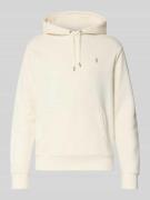 Polo Ralph Lauren Hoodie mit Label-Stitching und Känguru-Tasche in Off...