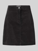Marc O'Polo Leicht ausgestellter Mini-Rock aus Baumwoll-Mix in Dunkelg...