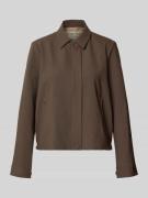 MOS MOSH Blazer mit Knopfverschluss Modell 'Riley' in Schoko, Größe S