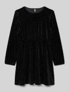 Only Tailliertes Langarmkleid mit Ziersteinen besetzt Modell 'VELLA' i...