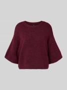 Only Regular Fit Strickpullover mit Woll-Anteil Modell 'GILA' in Borde...
