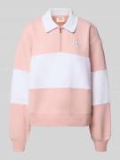 Levi's® Sweatshirt mit kurzem Reißverschluss und Logo-Stitchings in He...