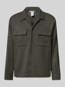 Antony Morato Regular Fit Hemdjacke mit Reverskragen in Oliv, Größe 54