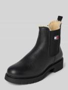 Tommy Jeans Chelsea Boots aus echtem Rindsleder in BLACK, Größe 39
