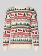Lindbergh Strickpullover im Allover-Look Modell 'Winter village' in Of...