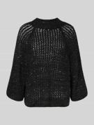 B.Young Relaxed Fit Pullover in Strick-Optik Modell 'Oliva' in Black, ...