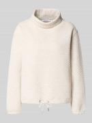 More & More Sweatshirt mit Stehkragen in Kitt, Größe 34