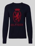 Tommy Hilfiger Regular Fit Strickpullover aus reiner Baumwolle in Mari...