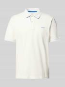 Gant Regular Fit Poloshirt mit Label-Stitching in Offwhite, Größe 5XL