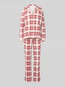 LASCANA Pyjama mit Reverskragen in Offwhite, Größe 40-42