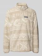 COLUMBIA Sweatshirt aus Teddyfell in Kitt, Größe XXL