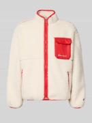 CHAMPION Sweatjacke aus Teddyfell in Offwhite, Größe L