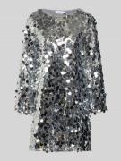 Vila Minikleid mit Pailletten Modell 'CHAYA' in Silber, Größe 34