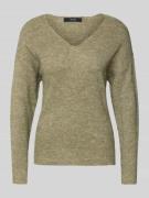 Vero Moda Regular Fit Strickpullover mit V-Ausschnitt Modell 'CREWLEFI...