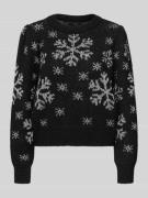 Vero Moda Regular Fit Weihnachtspullover mit Allover-Muster Modell 'NE...