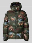 Polo Ralph Lauren Steppjacke mit Kapuze in Dunkelgruen, Größe L