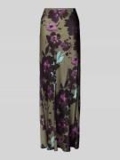 mbyM Maxirock aus Viskose mit elastischem Bund Modell 'Malira' in Khak...