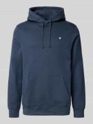 Wood Wood Hoodie mit Känguru-Tasche Modell 'Ash' in Blau, Größe L