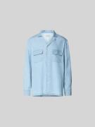 Officine Générale Relaxed Fit Jeanshemd aus reinem Lyocell in Hellblau...