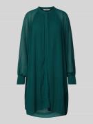 Apricot Minikleid mit kurzer Knopfleiste in Gruen, Größe S