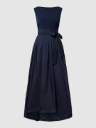 Christian Berg Cocktail Abendkleid in Two-Tone-Machart in Marine Melan...