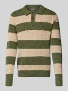 Fynch-Hatton Strickpullover mit Polokragen in Bottle, Größe L