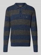 Fynch-Hatton Strickpullover mit Polokragen in Marine, Größe L