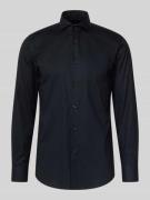 BOSS Slim Fit Businesshemd aus Baumwolle mit Kentkragen Modell 'HANK' ...