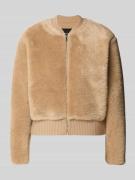 Someday Jacke aus Kunstfell in Beige Melange, Größe 36